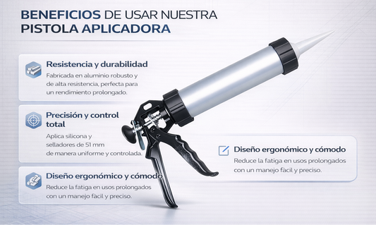 Pistola aplicadora 9” aluminio